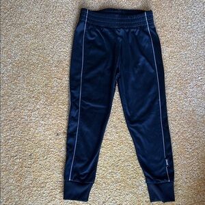 Spalding Kids Black Joggers with White Stitching